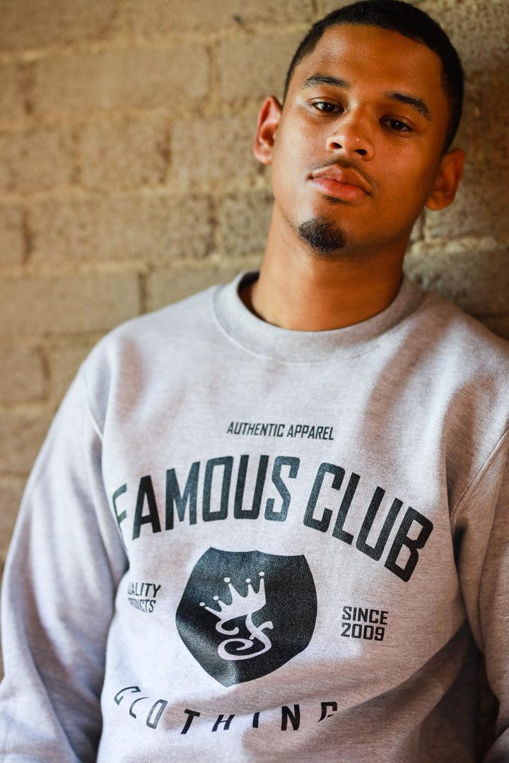 Classic Shield Crewneck Streetwear Sweatshirt - Famous Club Clothing