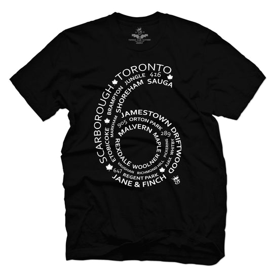 STREETWEAR TORONTO 6 SIDE T-SHIRT - Famous Club Clothing