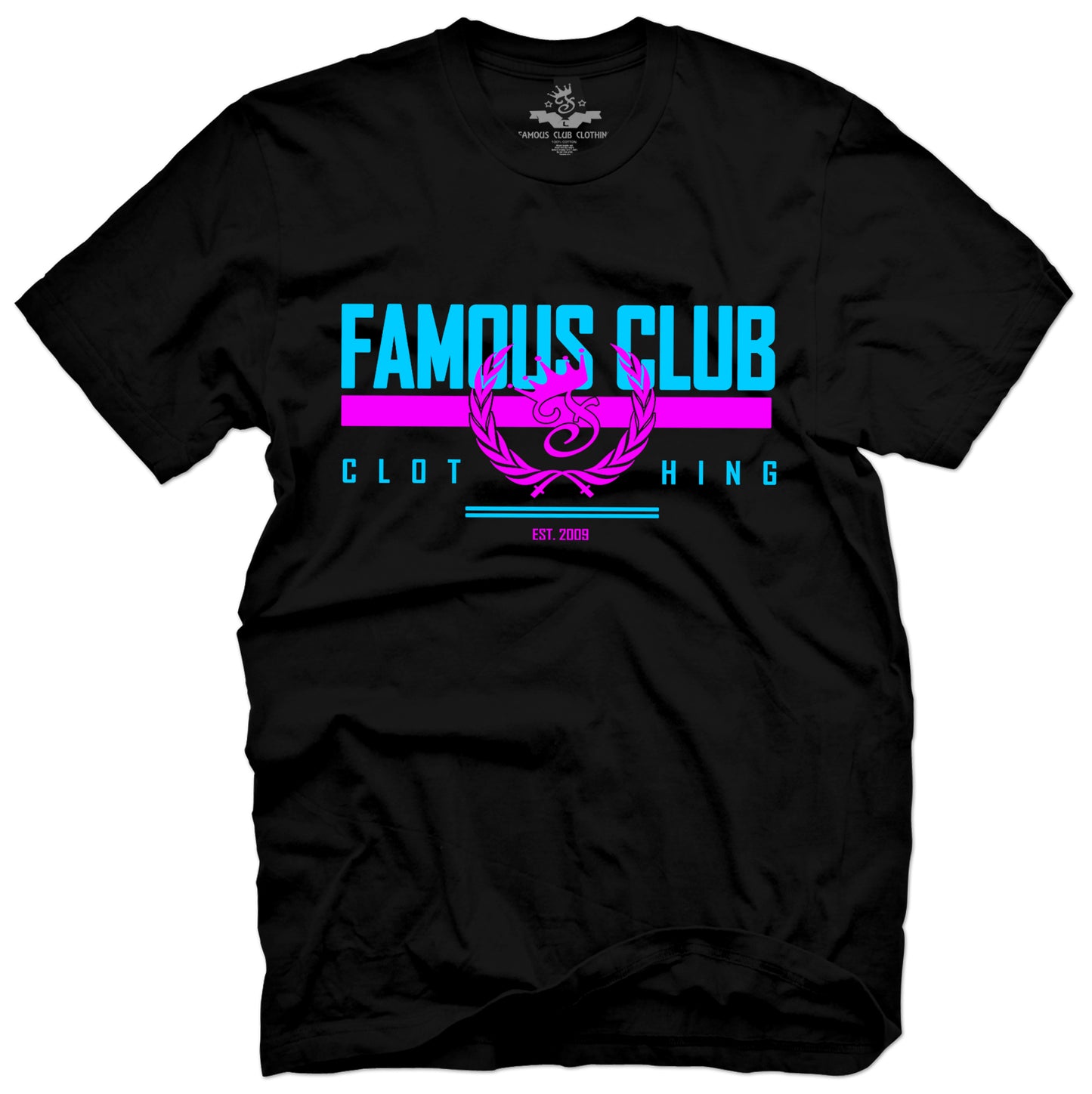 Miami Stamp Tee Black - Famous Club Clothing