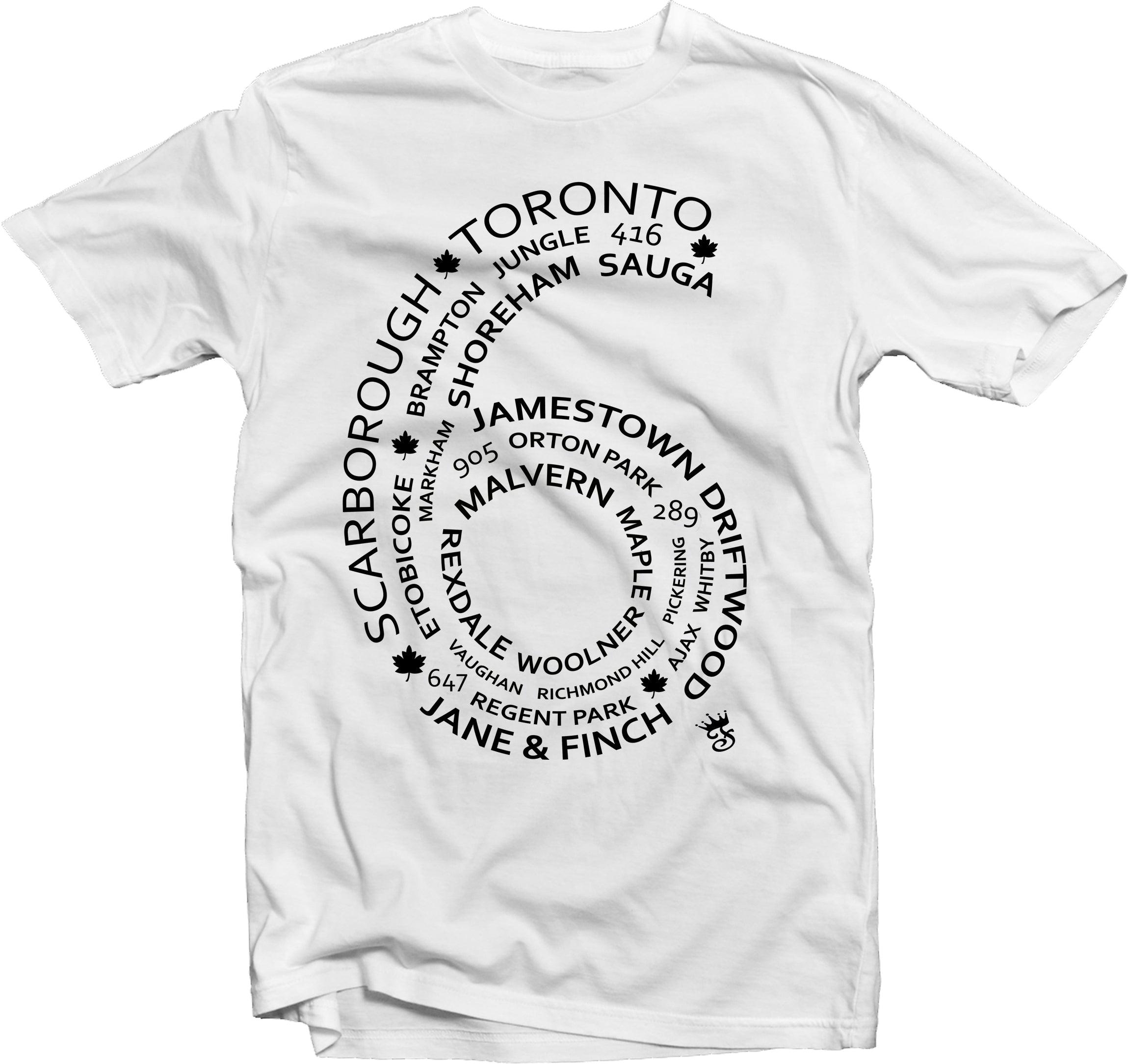 6 Side T shirt White streetwear - Famous Club Clothing - Famous Club Clothing