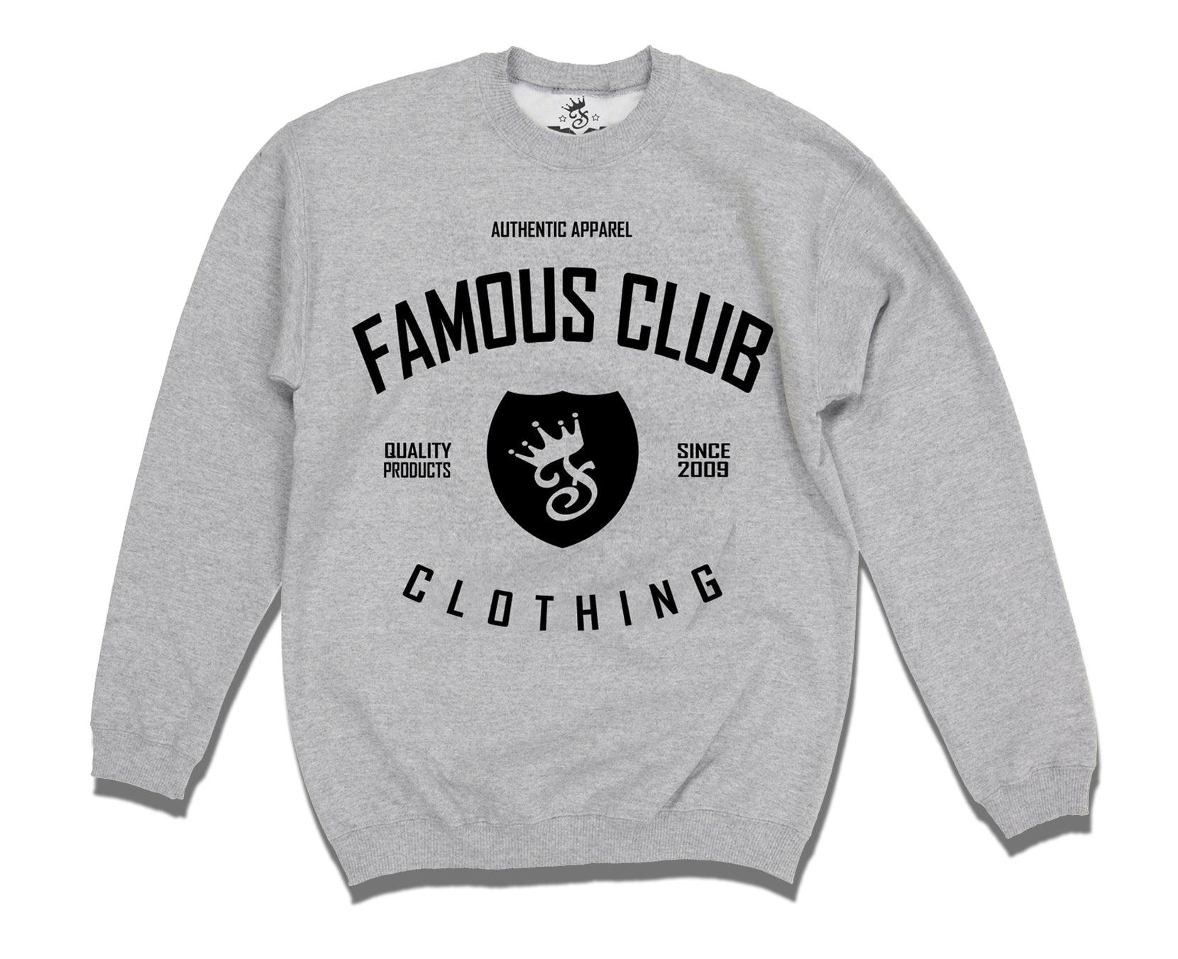 Classic Shield Crewneck Streetwear Sweatshirt - Famous Club Clothing
