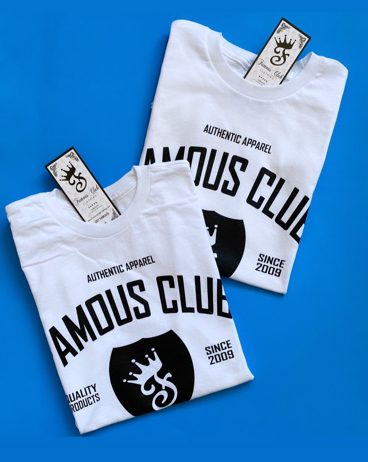 Famous club clothing shield tshirt