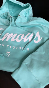 FAMOUS Script Mint Hoodie - Famous Club Clothing